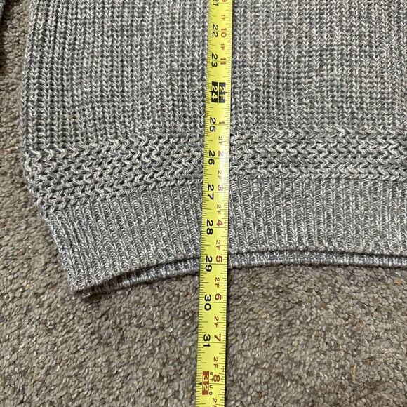 Club Room Luxury 1/4 Button Pullover Mens Fisherman M Chunky Knit Cotton Sweater - Picture 8 of 9